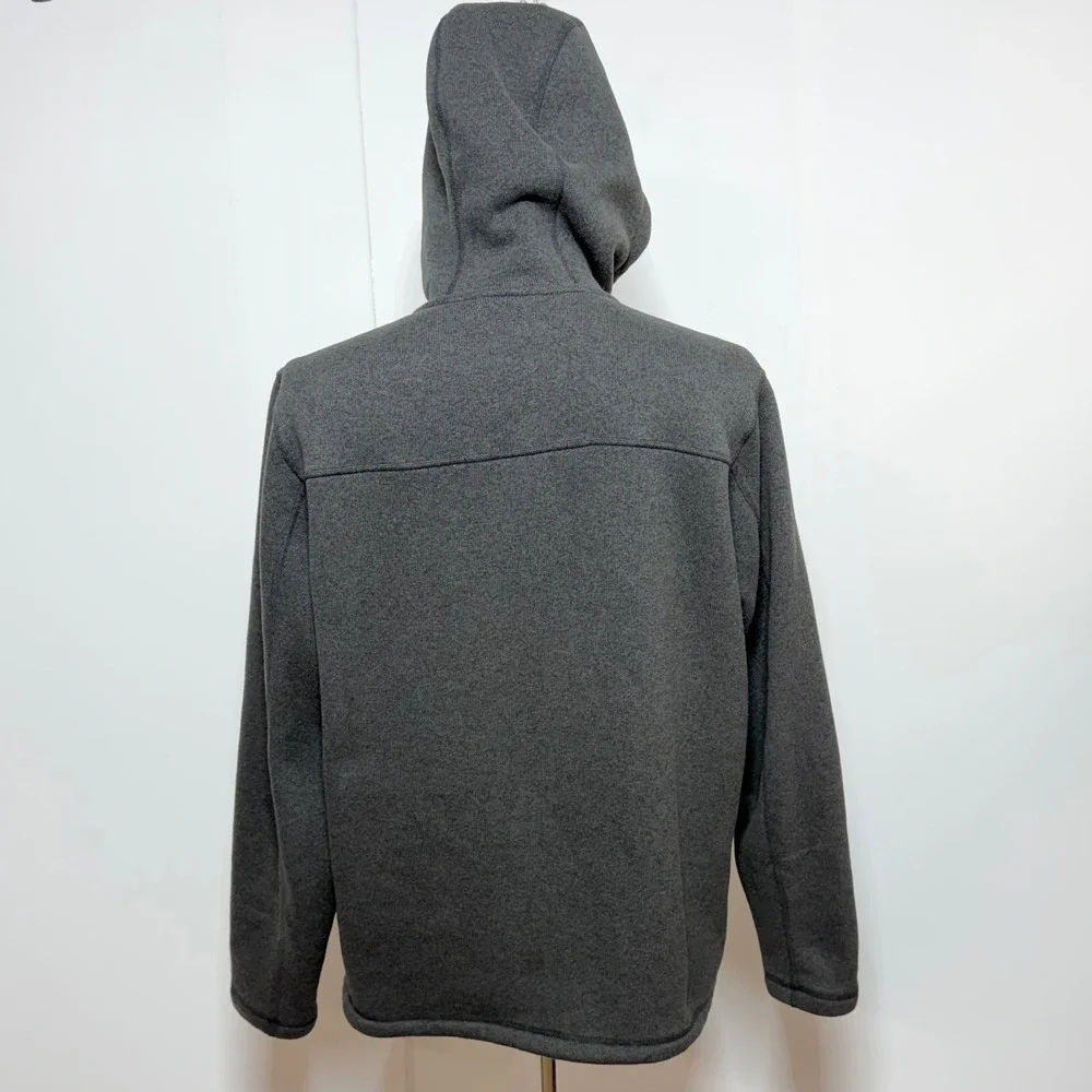 The North Face Jacket Mens XL Gray Gordon Lyons Full Zip Hooded Fleece Lined